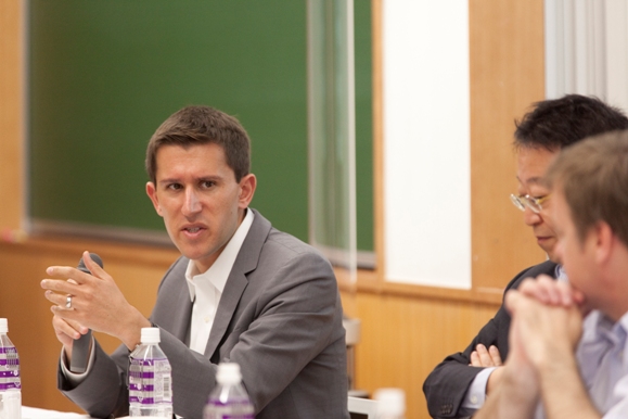 From left, Dan Kliman, Tsuneo Watanabe, and Bill Longhurst.